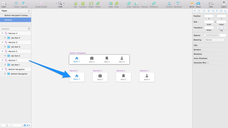 Creating nested symbols