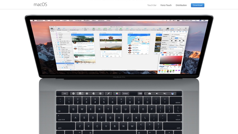 Apple's Touch Bar collaboration with Sketch