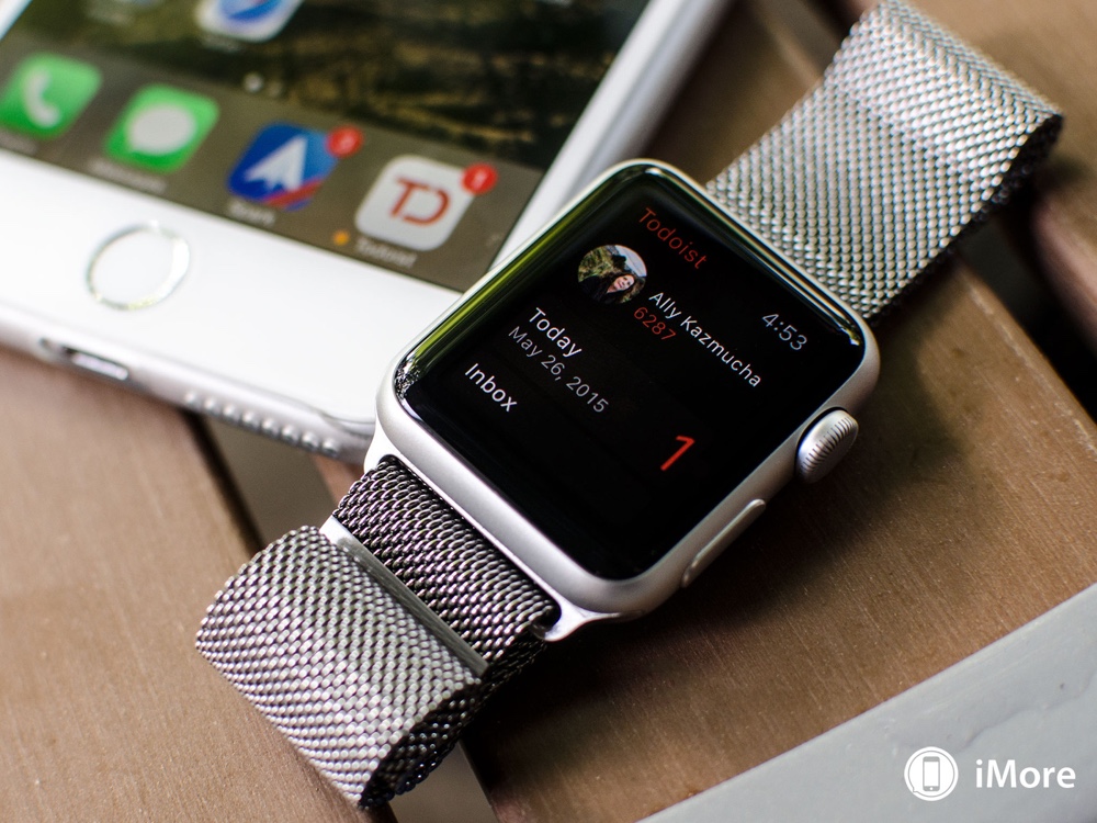 Managing to-dos via Todoist for Apple Watch